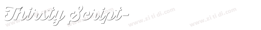 Thirsty Script字体转换